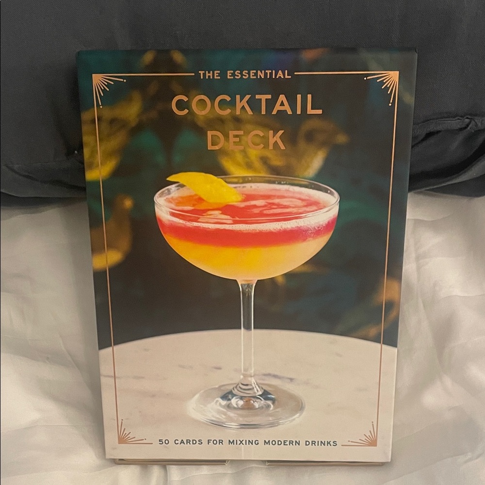 William Sonoma- The Essential Cocktail Deck - Vibrant Red and Yellow Design